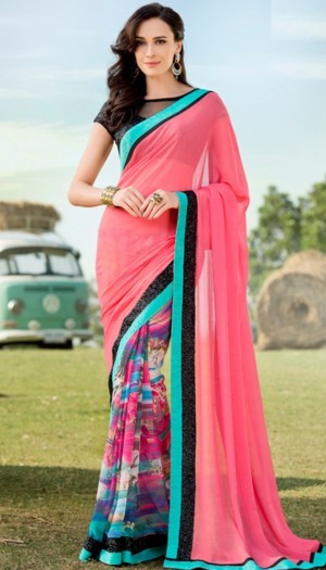 Buy Vichitra Silk Patch Border Traditional Saree  213801 